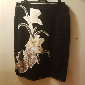 Valentino lace skirt